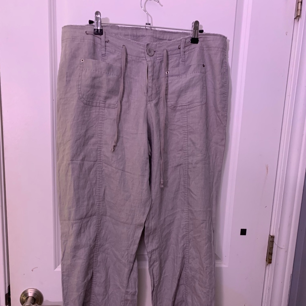INC grey linen pants